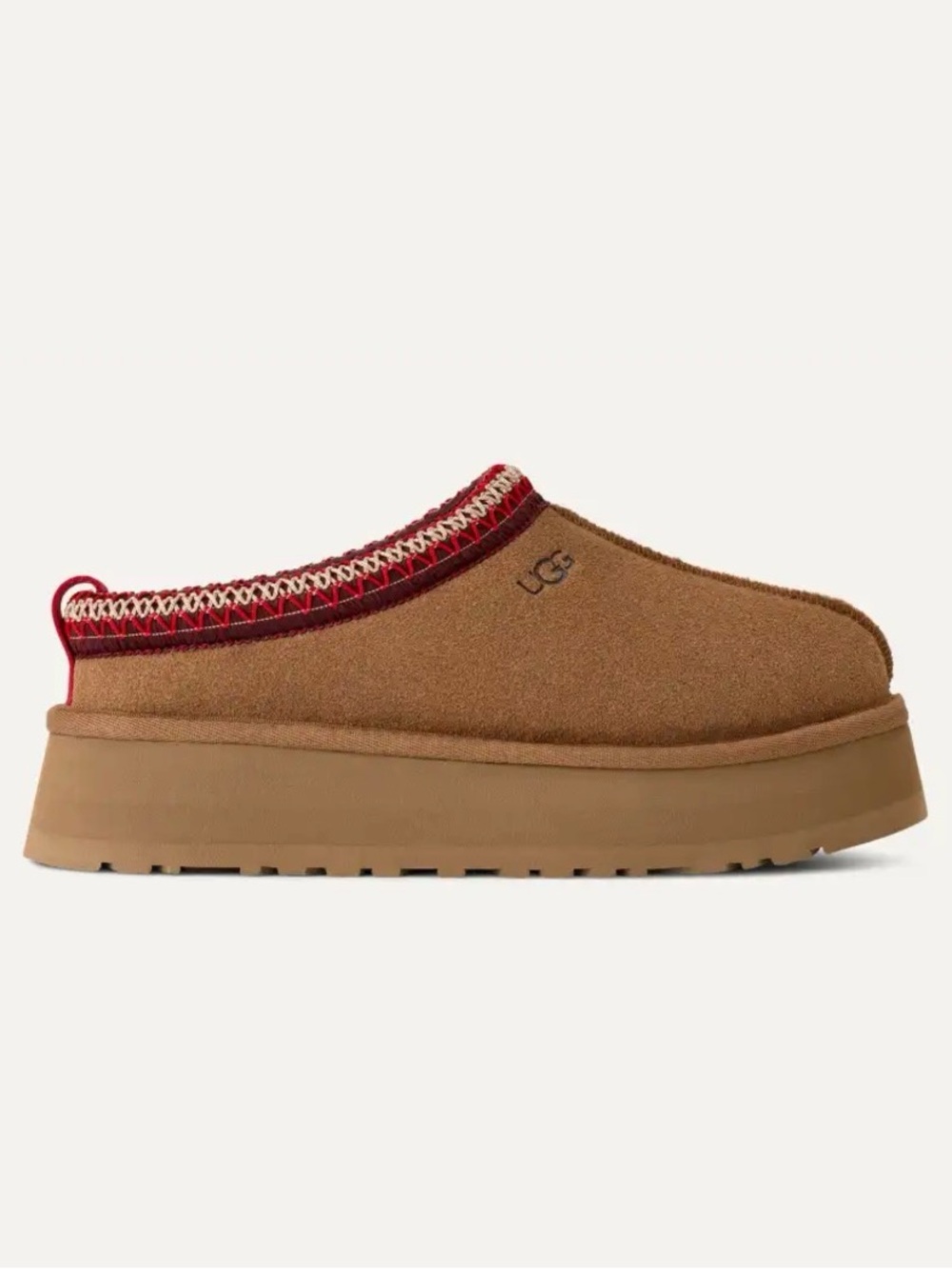 UGG Chestnut Platform Tazz II slippers size 9